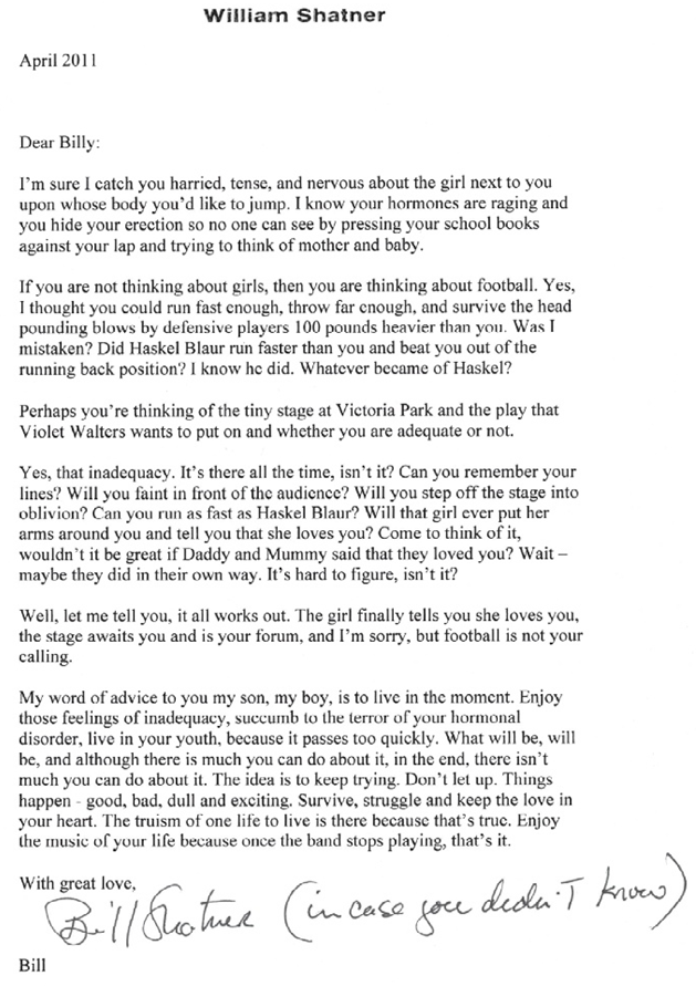 Dear Me Letter.pdf William Shatner dear me letter – BookMojo